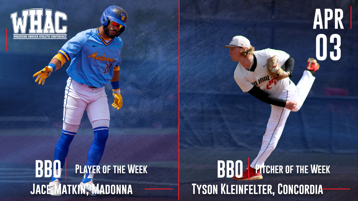 Baseball Player and Pitcher of the Week to Matkin and Kleinfelter