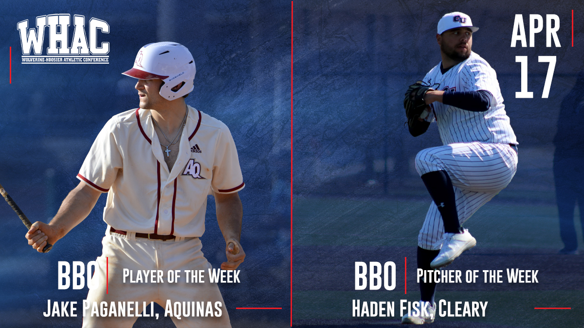 Baseball Weekly Honors to Paganelli and Fisk