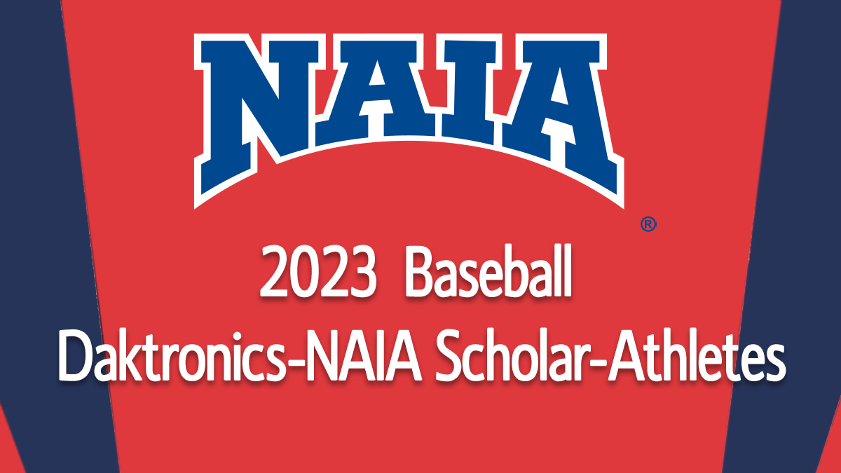 Daktronics-NAIA Baseball Scholar-Athletes Announced with 123 from the WHAC