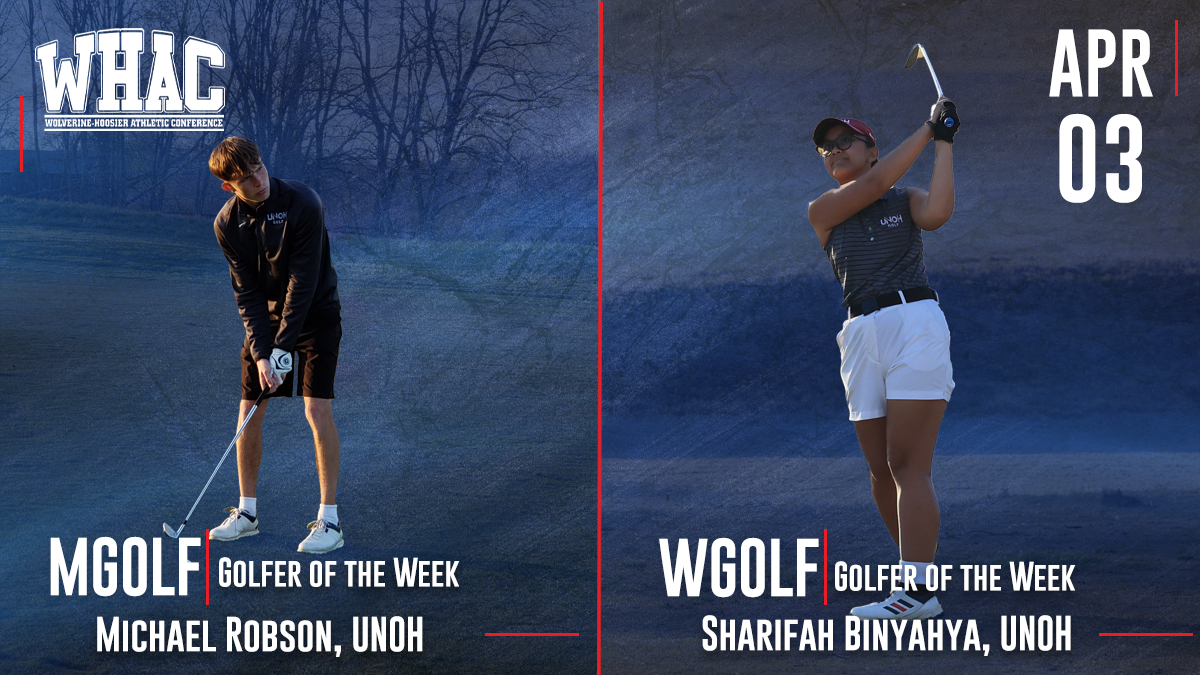 UNOH sweeps Golfers of the Week honors