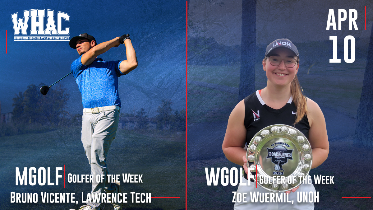 Vicente and Wuermli named Golfers of the Week
