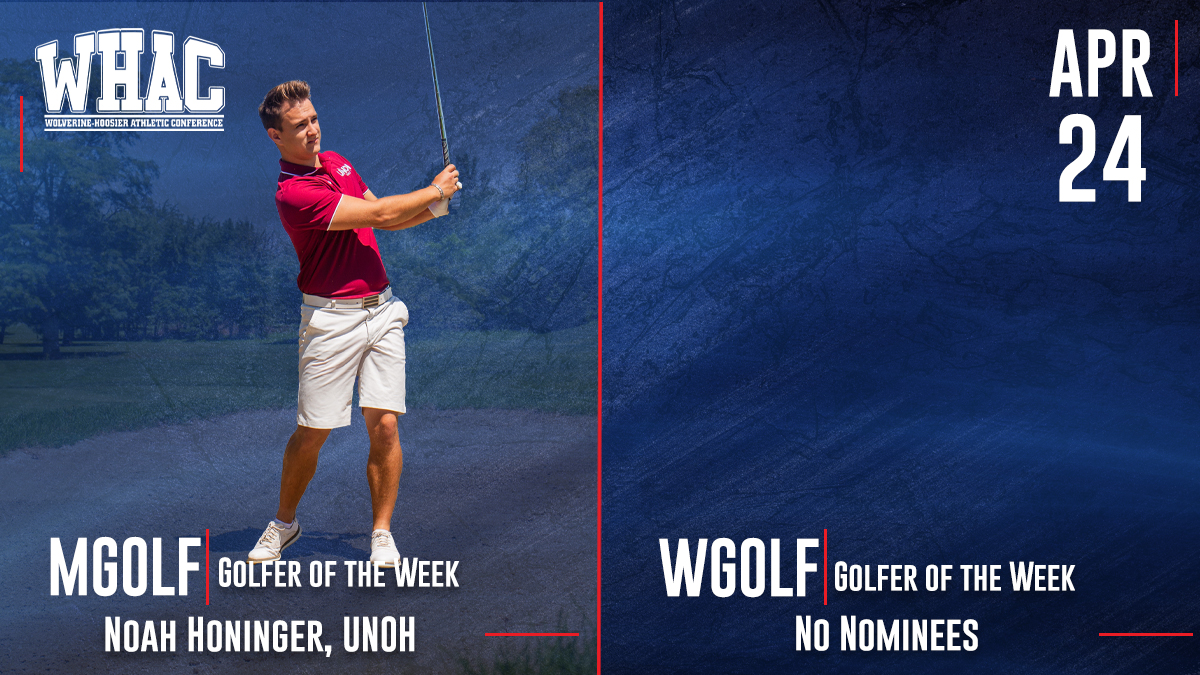 Honinger Takes Men's Golfer of the Week