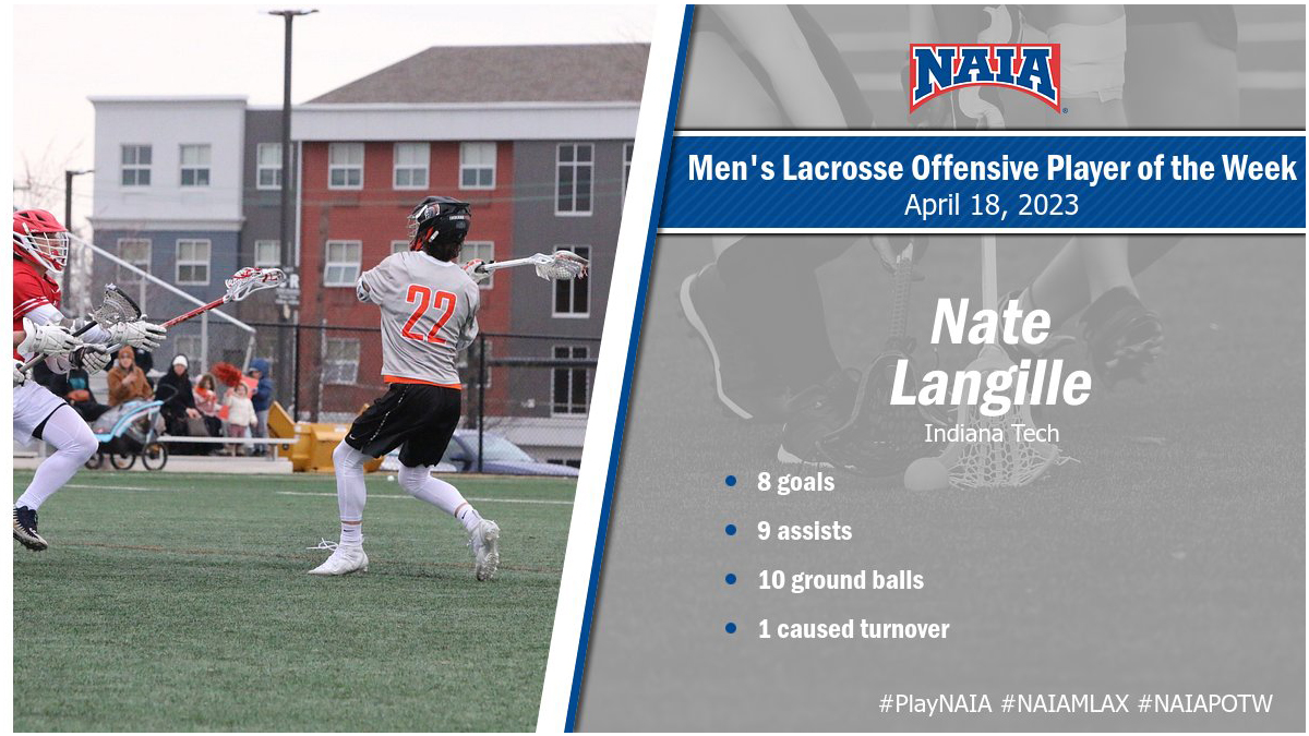 IT's Langille Named NAIA MLAX National Offensive Player of the Week