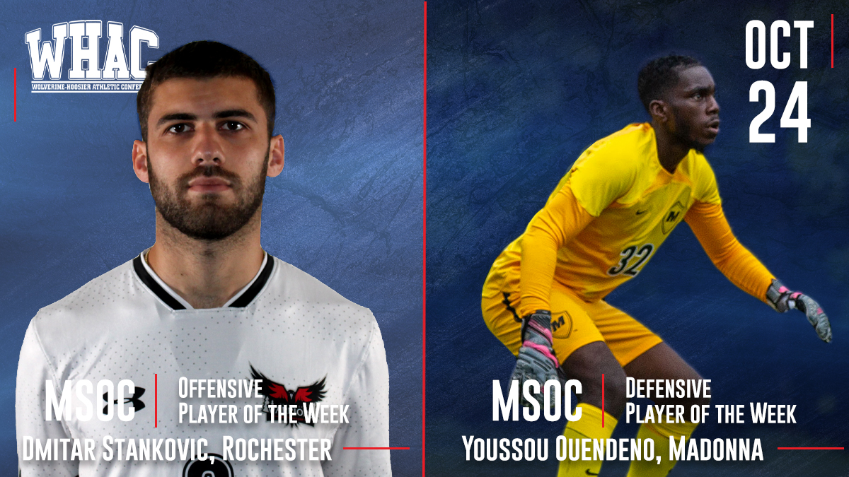 Stankovic and Ouendeno take Men's Soccer Players of the Week