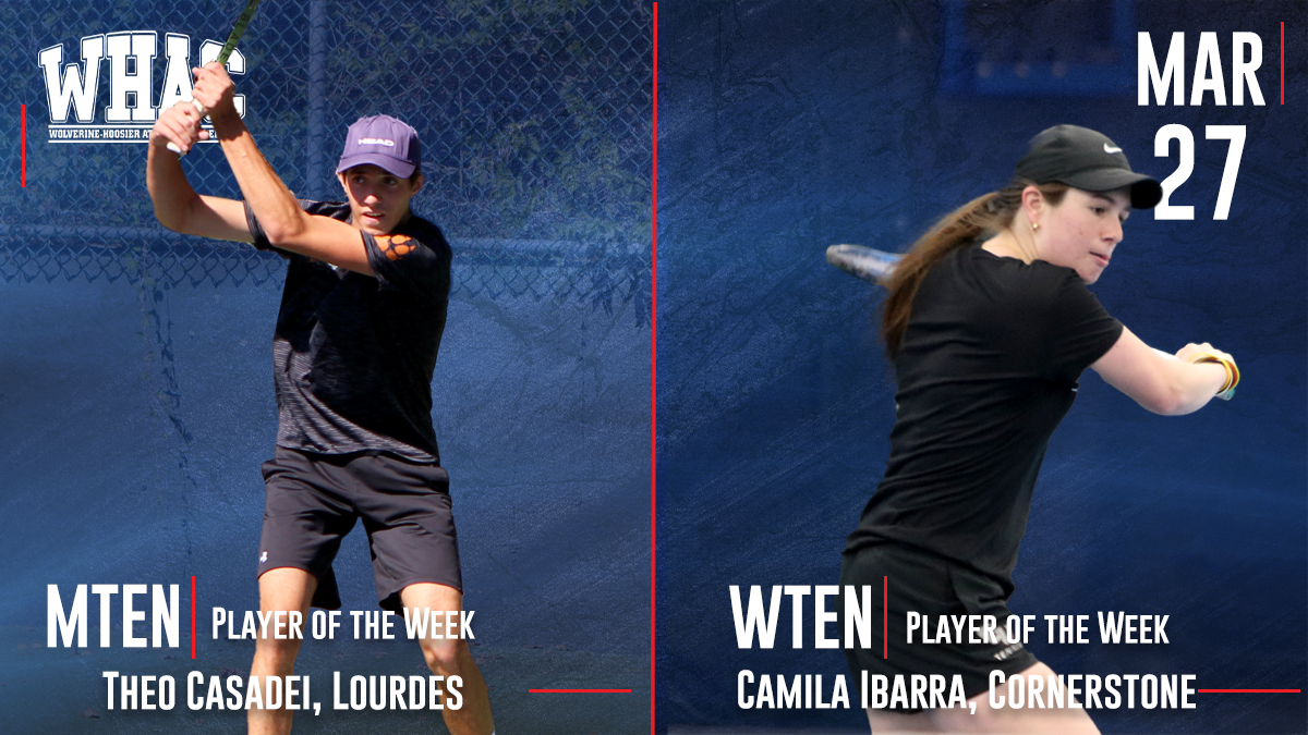 Casadei and Ibarra Claim Tennis Players of the Week