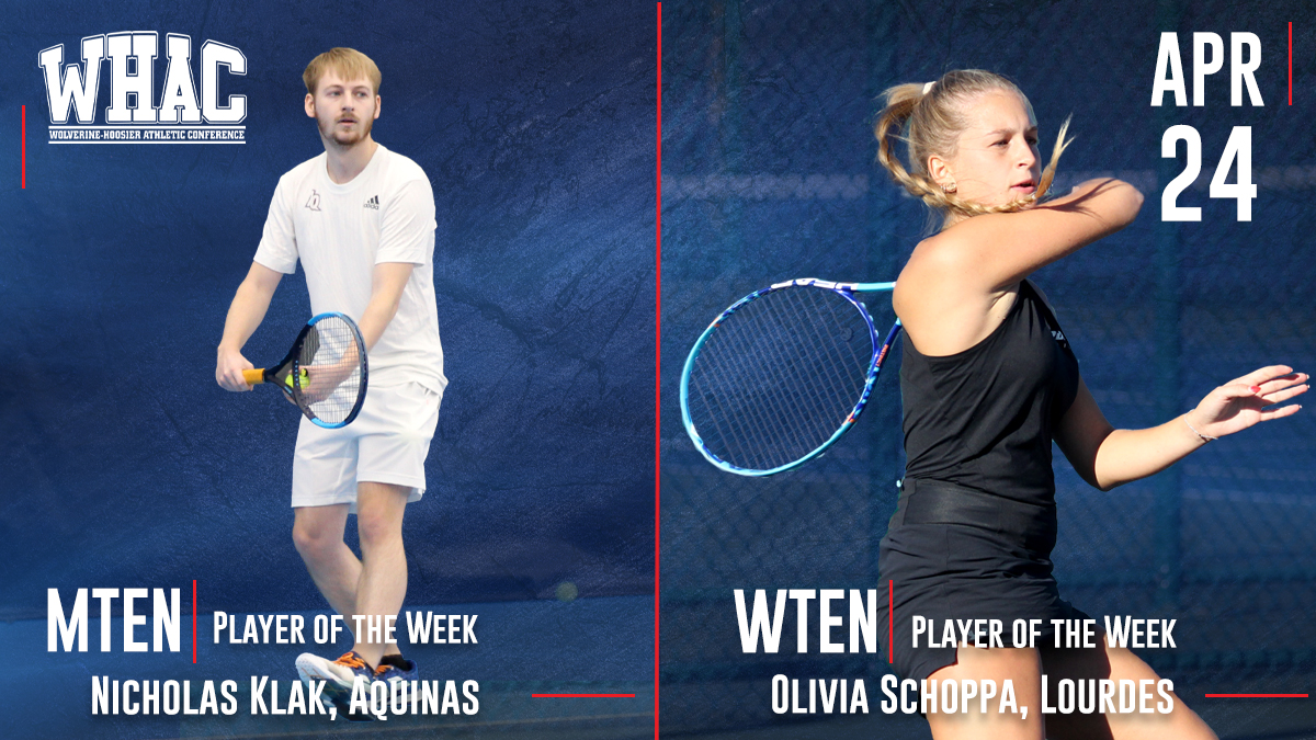 Klak and Olivia named Tennis Players of the Week