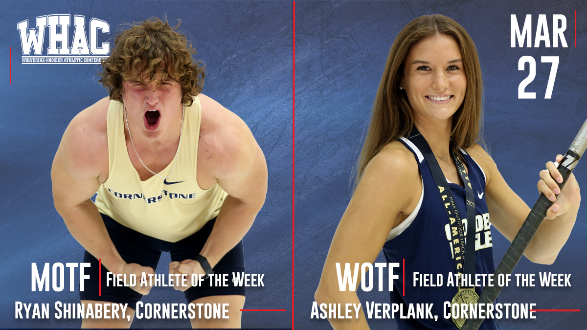 Cornerstone Takes Outdoor Field Athletes of the Week