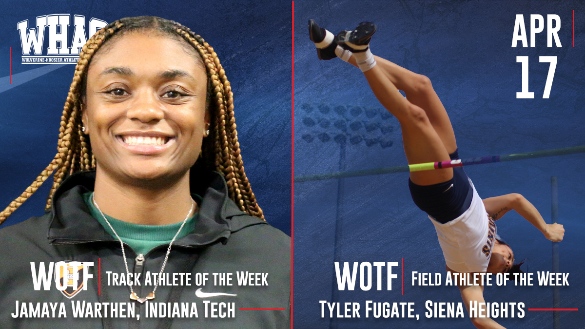 Warthen and Fugate take Women's Outdoor Athletes of the Week
