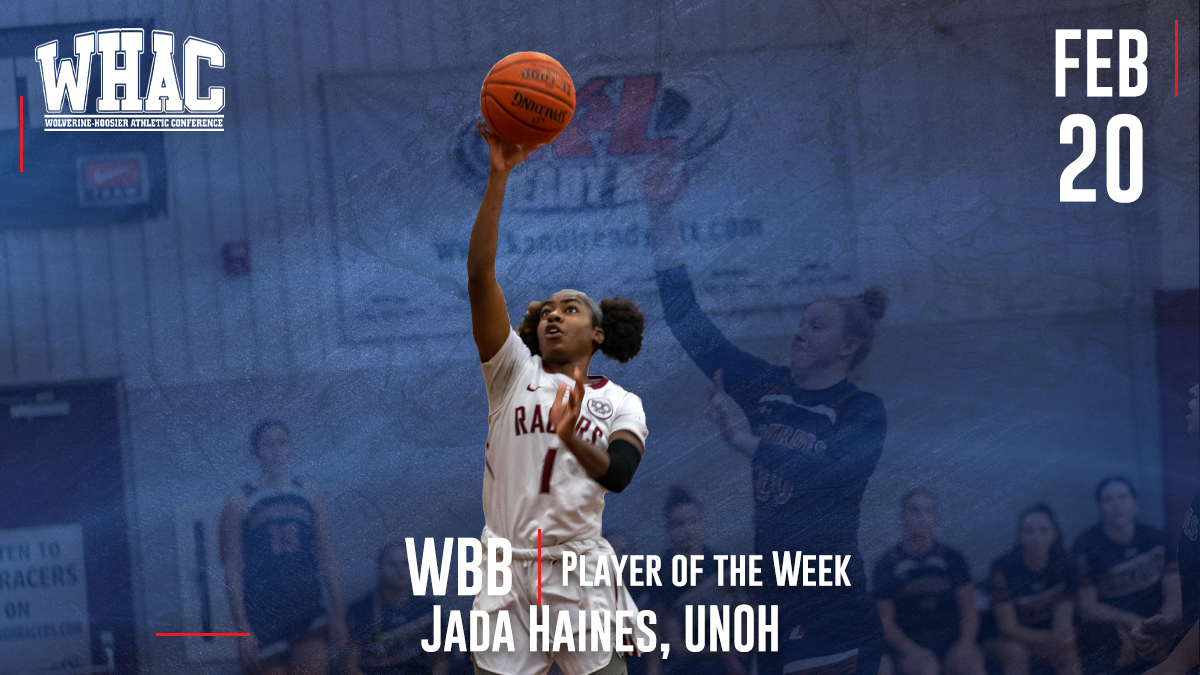 Season's Final WBB Player of the Week to Haines of UNOH