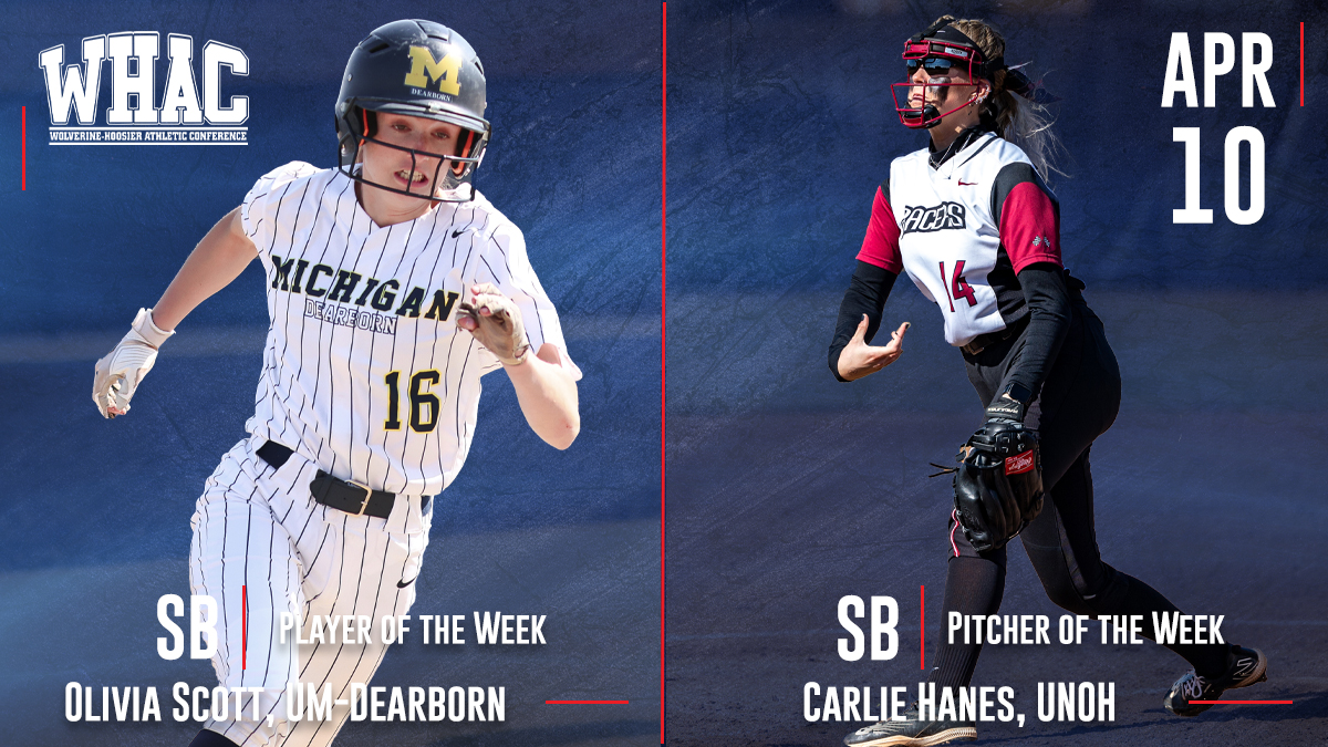 Softball Weekly Honors to Scott and Hanes