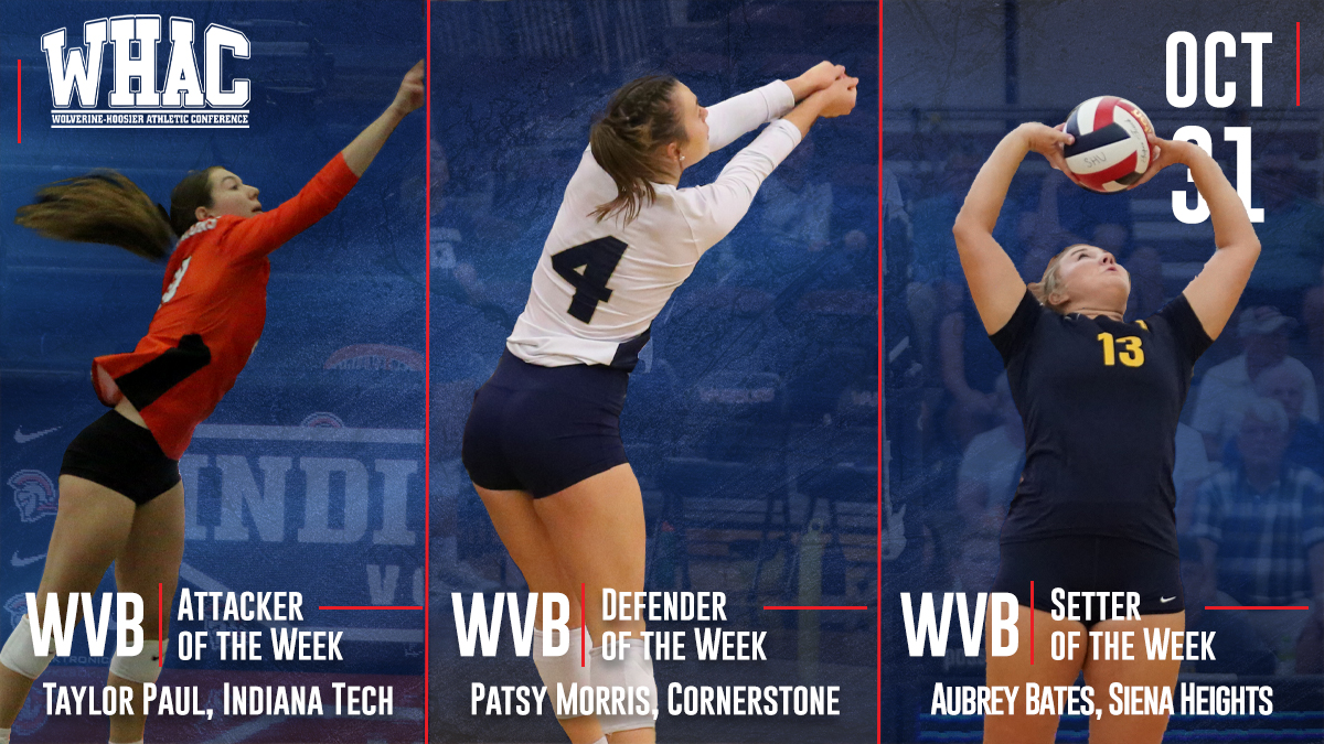 Women's Volleyball Weekly Honors to Paul, Morris, and Bates