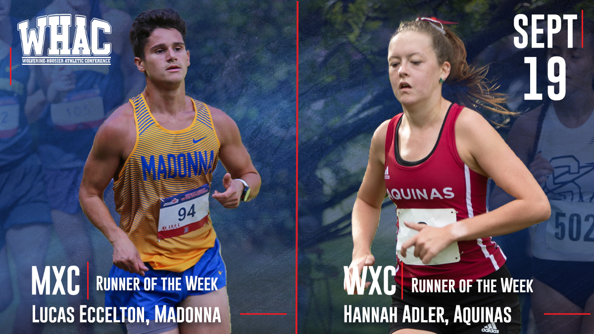 Eccelton and Adler take Cross Country Runners of the Week