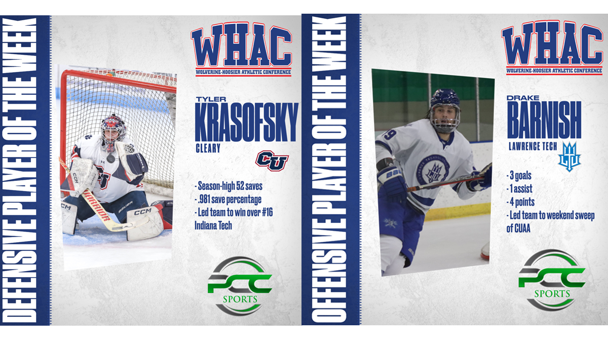 Krasofsky and Barnish named Players of the Week