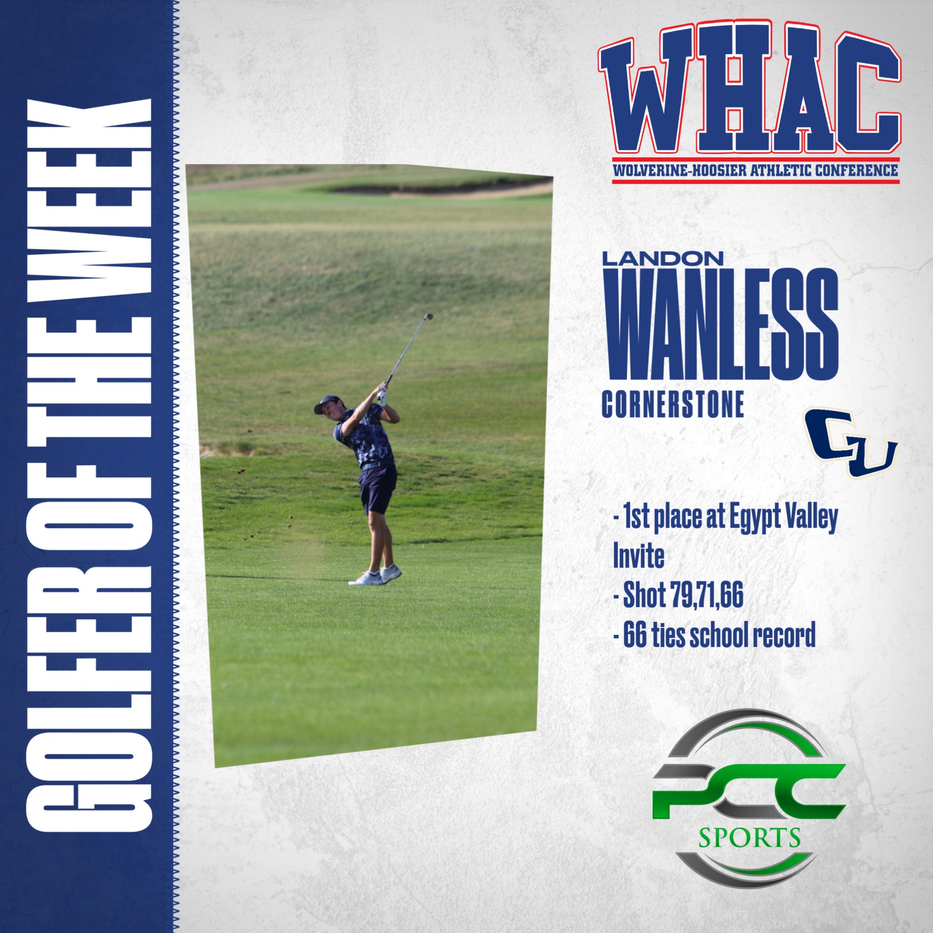 Wanless Named WHAC Golfer of the Week