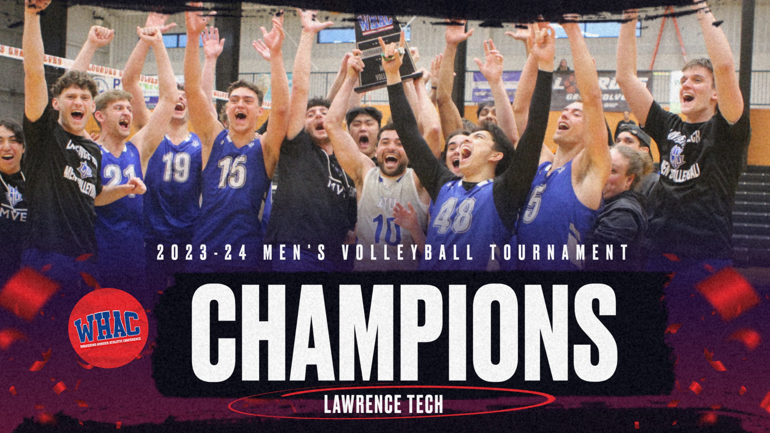 #5 Lawrence Tech Wins 2024 WHAC Men's Volleyball Tournament