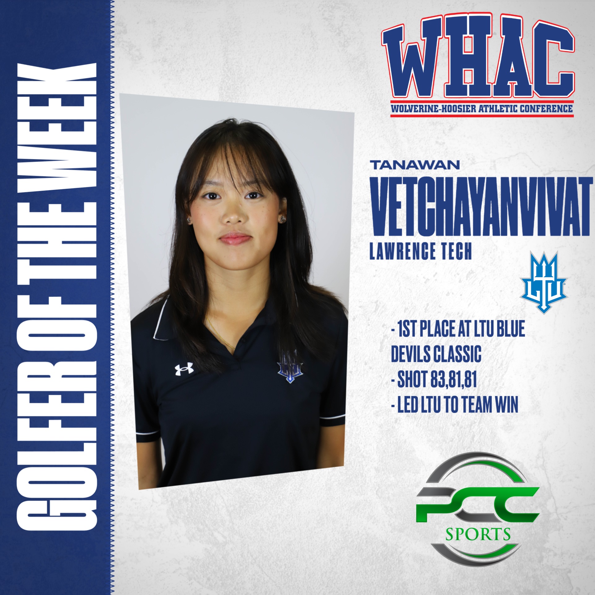 Vetchayanvivat named Golfer of the Week for second time