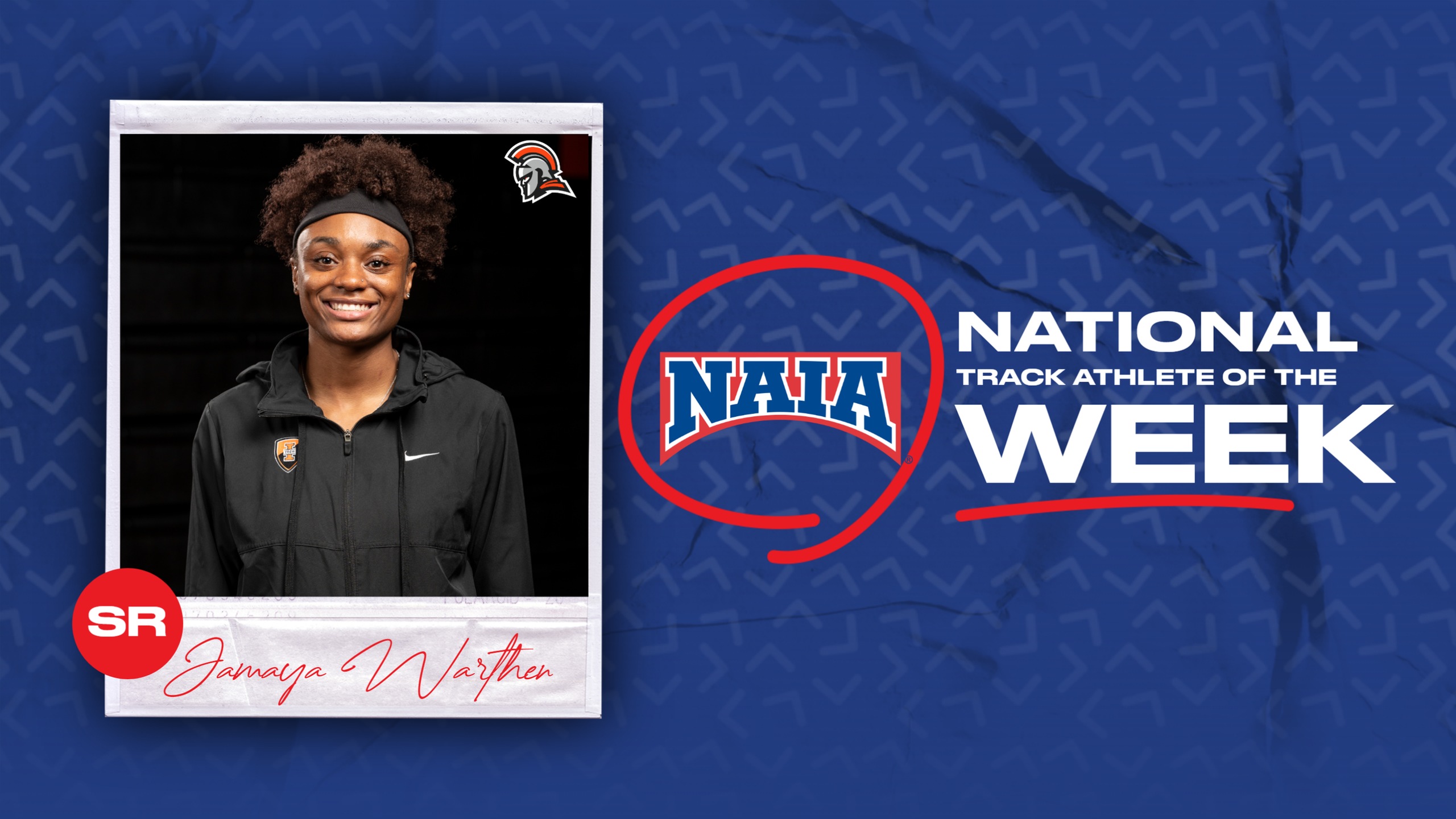Indiana Tech's Warthen named NAIA National Track Athlete of the Week
