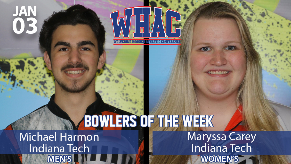 Indiana Tech Sweeps Bowlers of the Week with Harmon and Carey