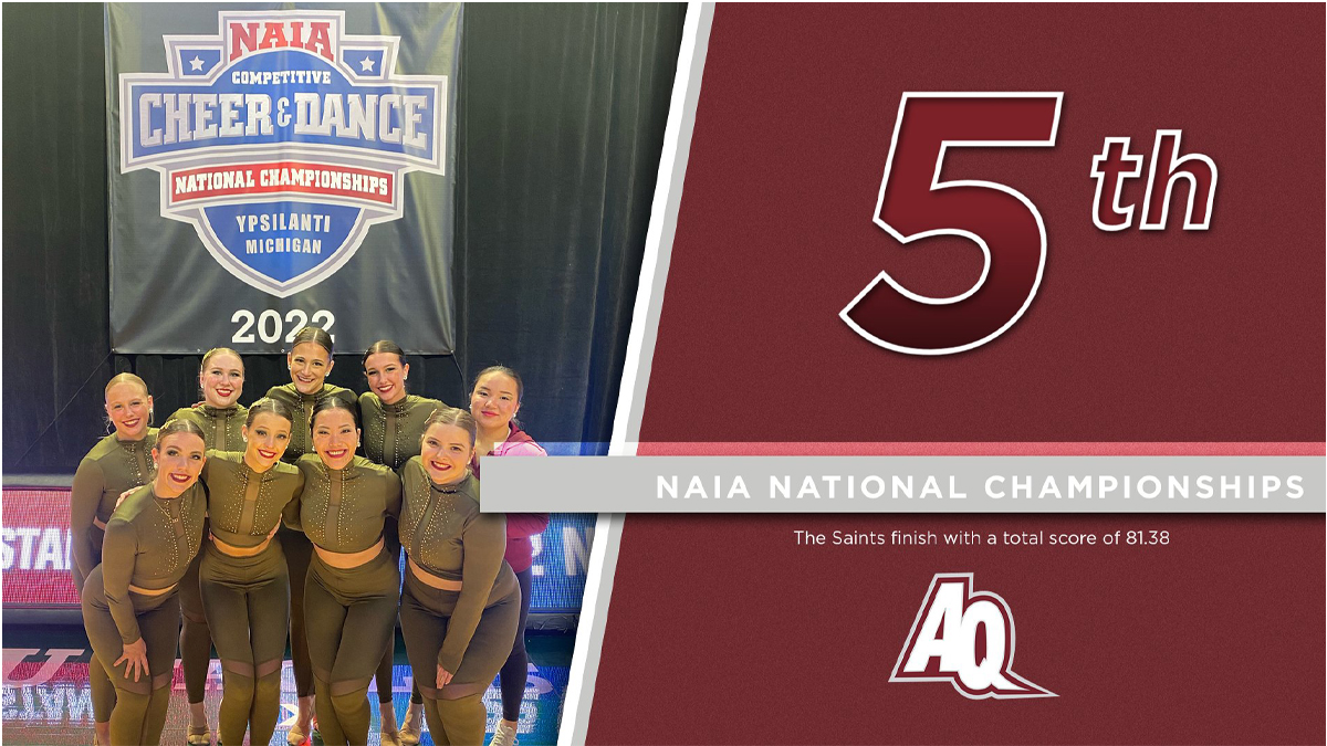 Aquinas finishes 5th at NAIA Competitive Dance Nationals
