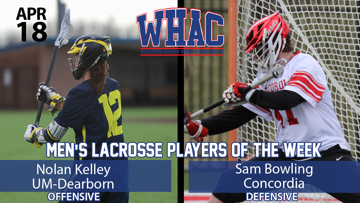 Men's Lacrosse Players of the Week to Kelley and Bowling