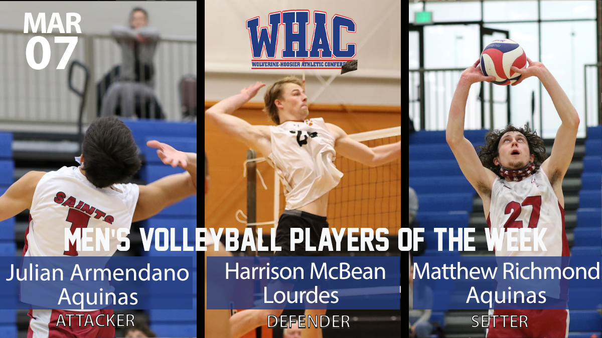 Trio Earn Men's Volleyball Weekly Awards
