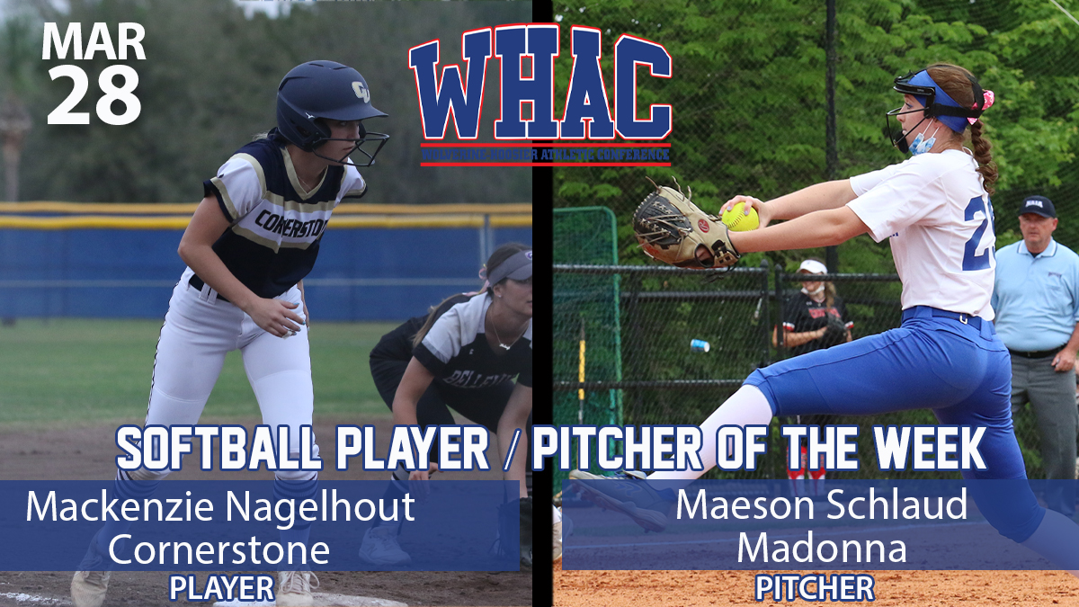 Softball Player and Pitcher of the Week Named