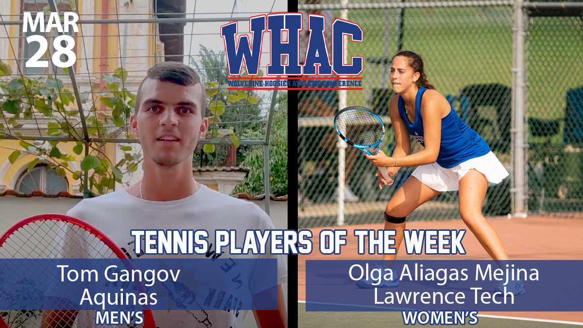 Tennis Players of the Week to Gangov and Mejina