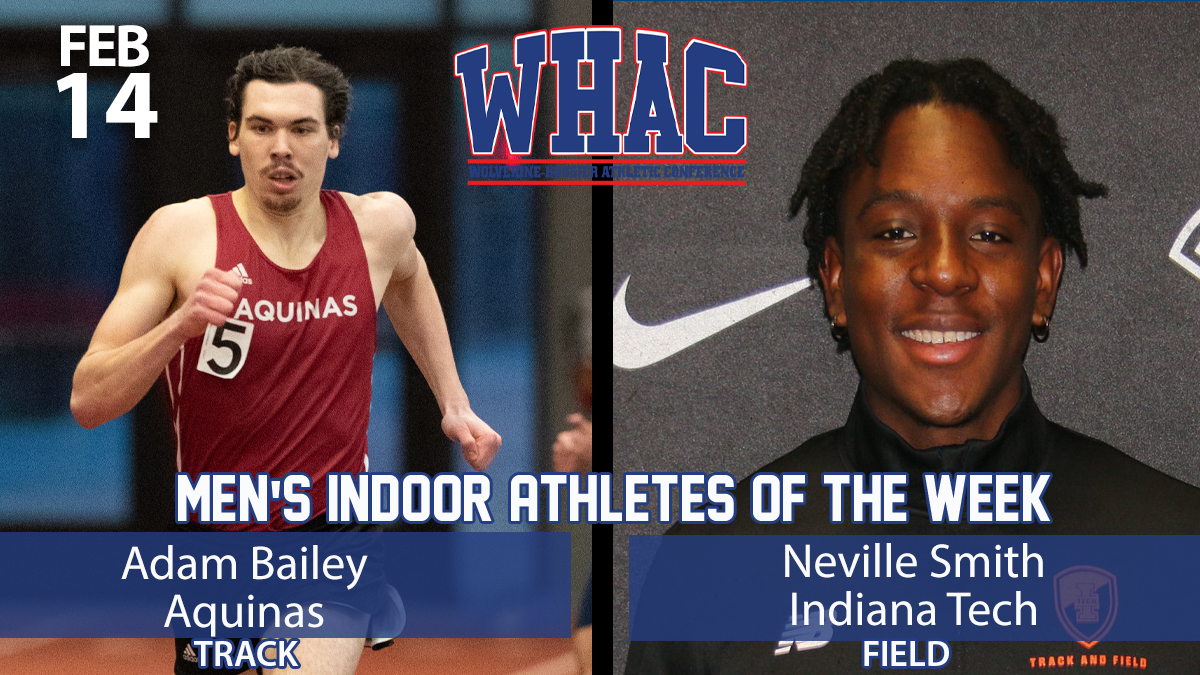Final Men's Indoor Weekly Awards to Bailey and Smith