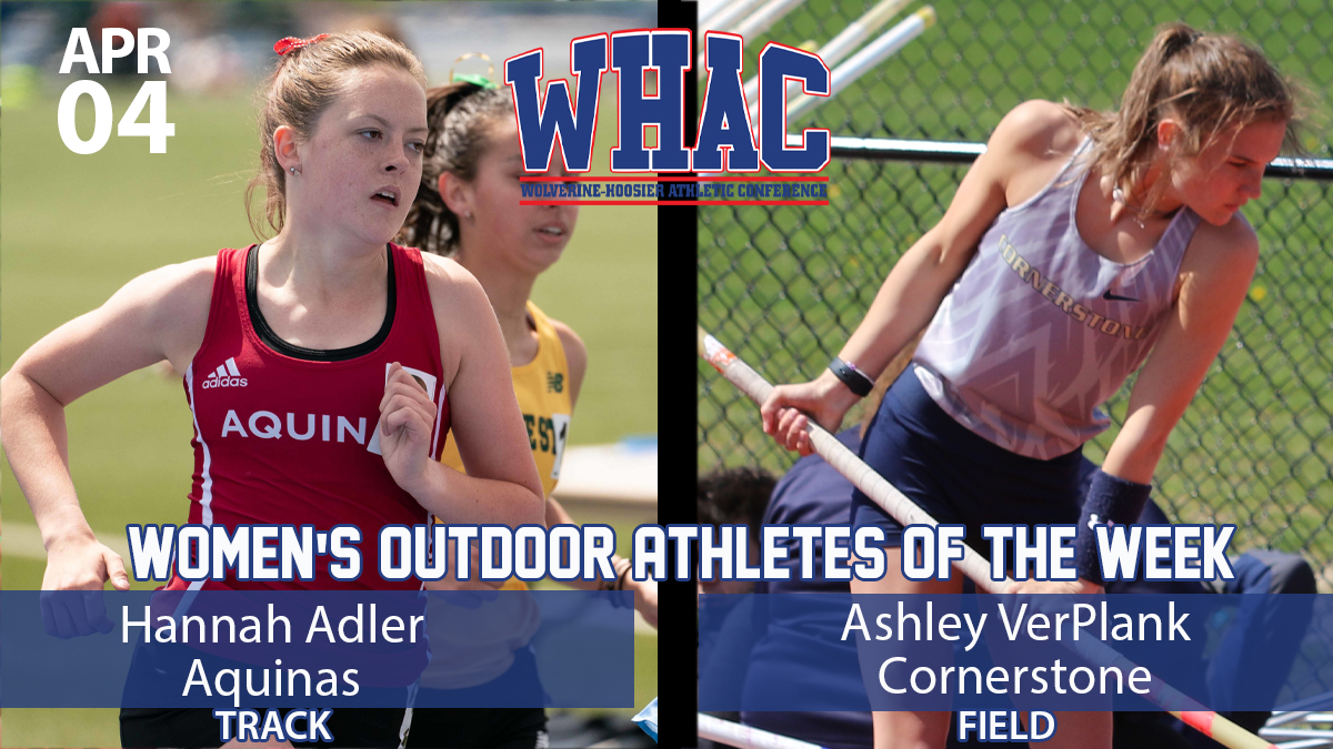 Adler and VerPlank named Women's Outdoor Athletes of the Week