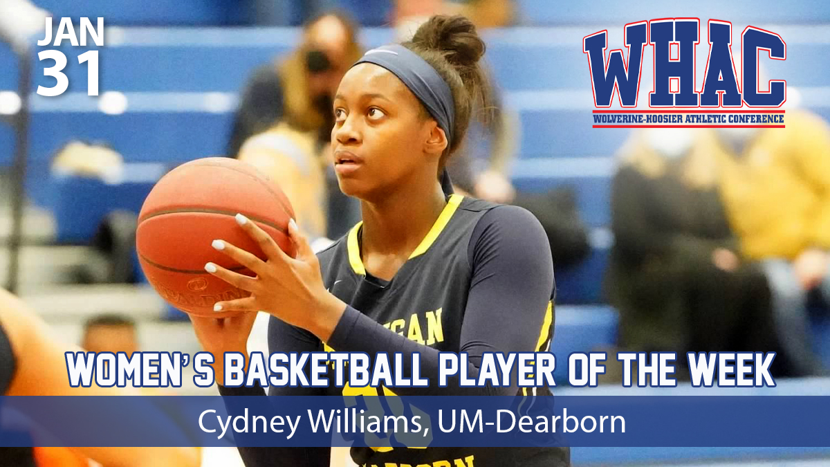 WBB Player of the Week to Williams of UM-Dearborn