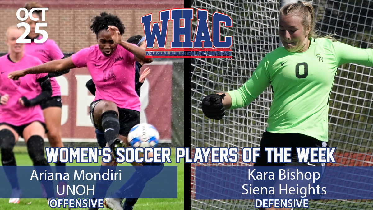Women's Soccer Players of the Week to Mondiri and Bishop