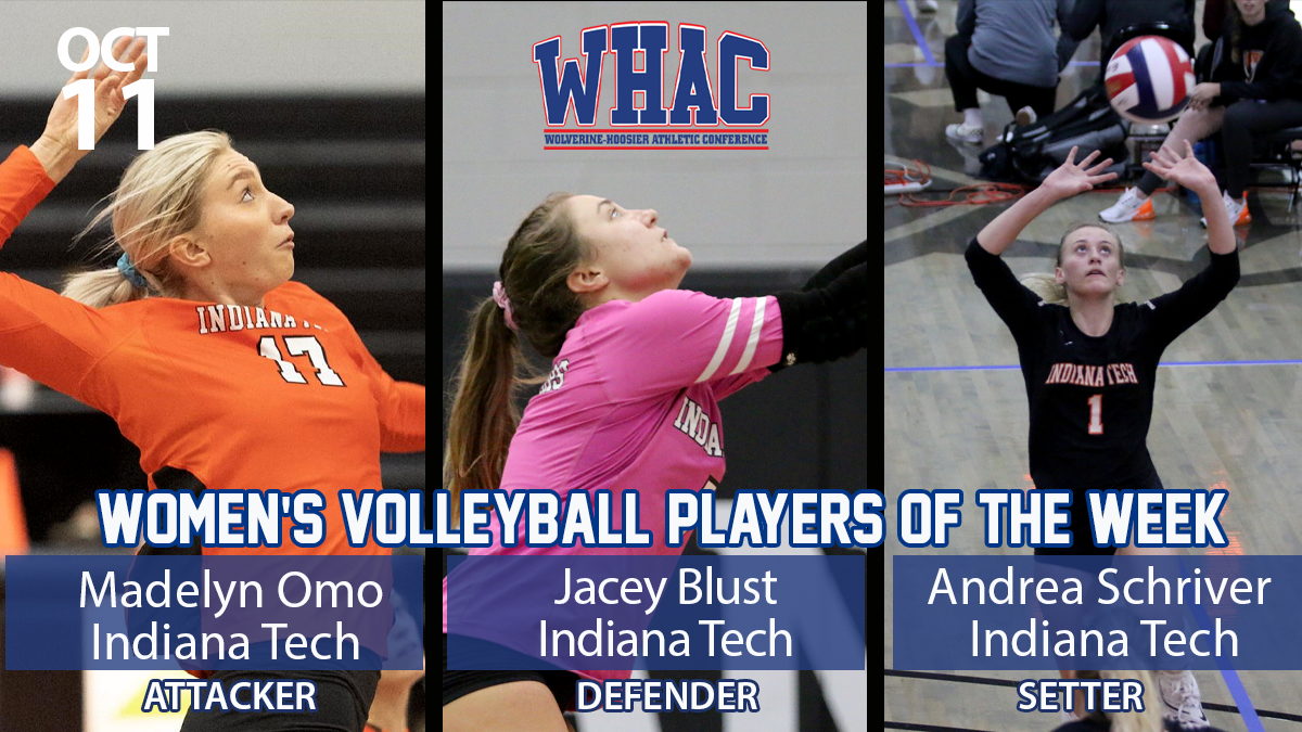 Women's volleyball weekly awards to Indiana Tech
