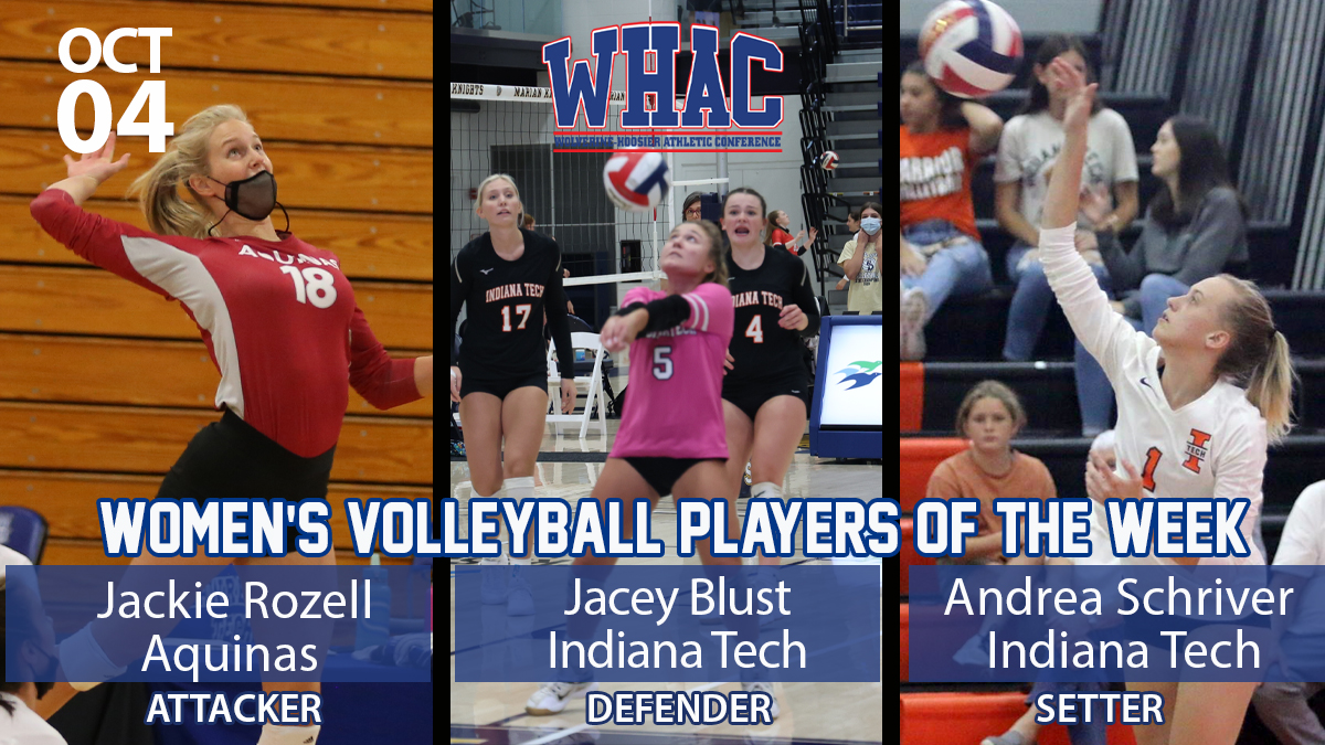 Rozell, Blust, and Schriver pick up Women's Volleyball Weekly Awards