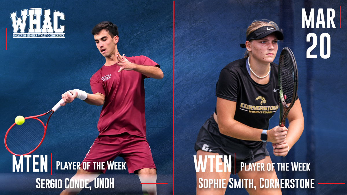 Tennis Players of the Week to Conde and Smith