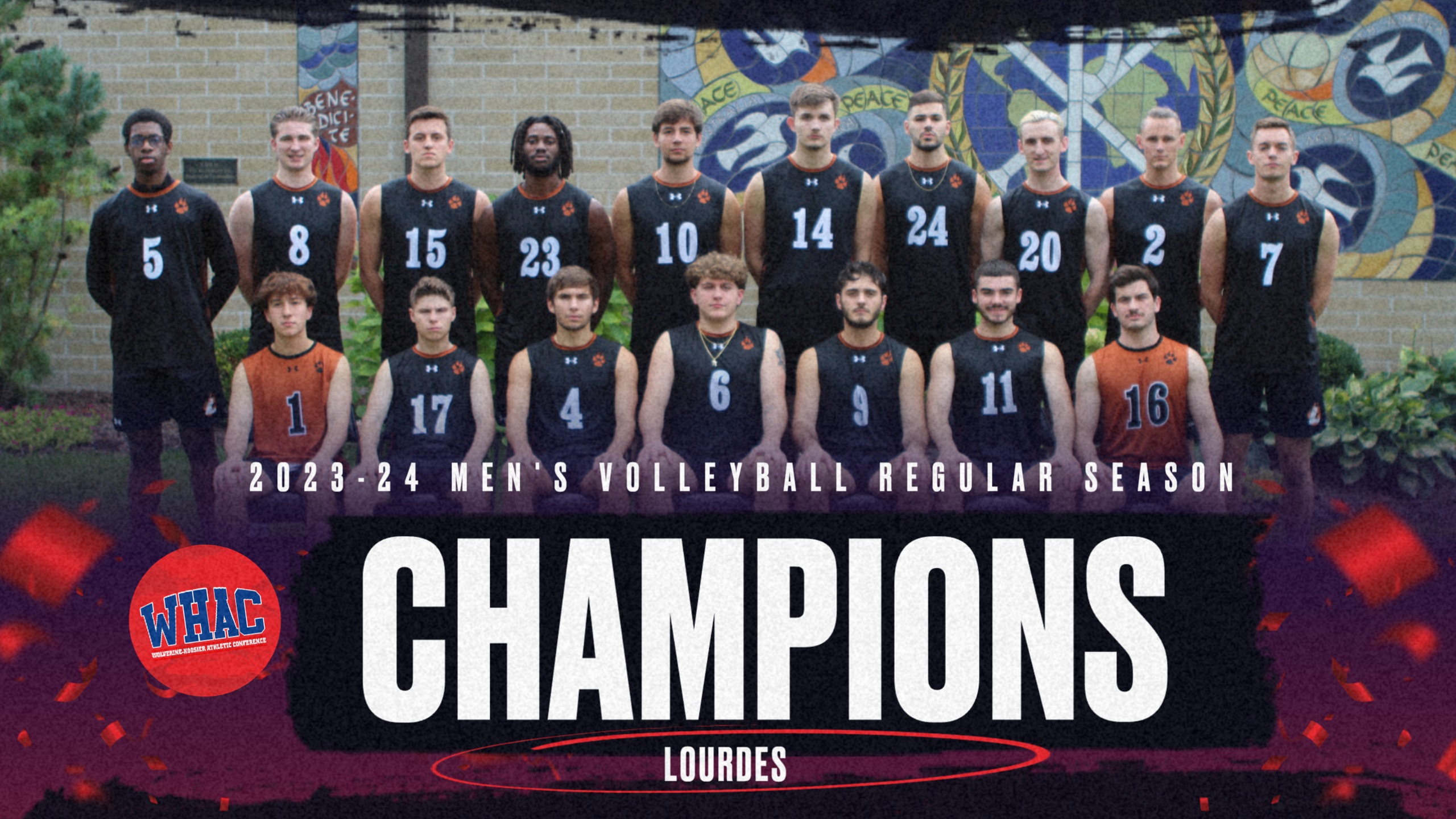 Lourdes wins 2024 Men's Volleyball Regular Season Championship