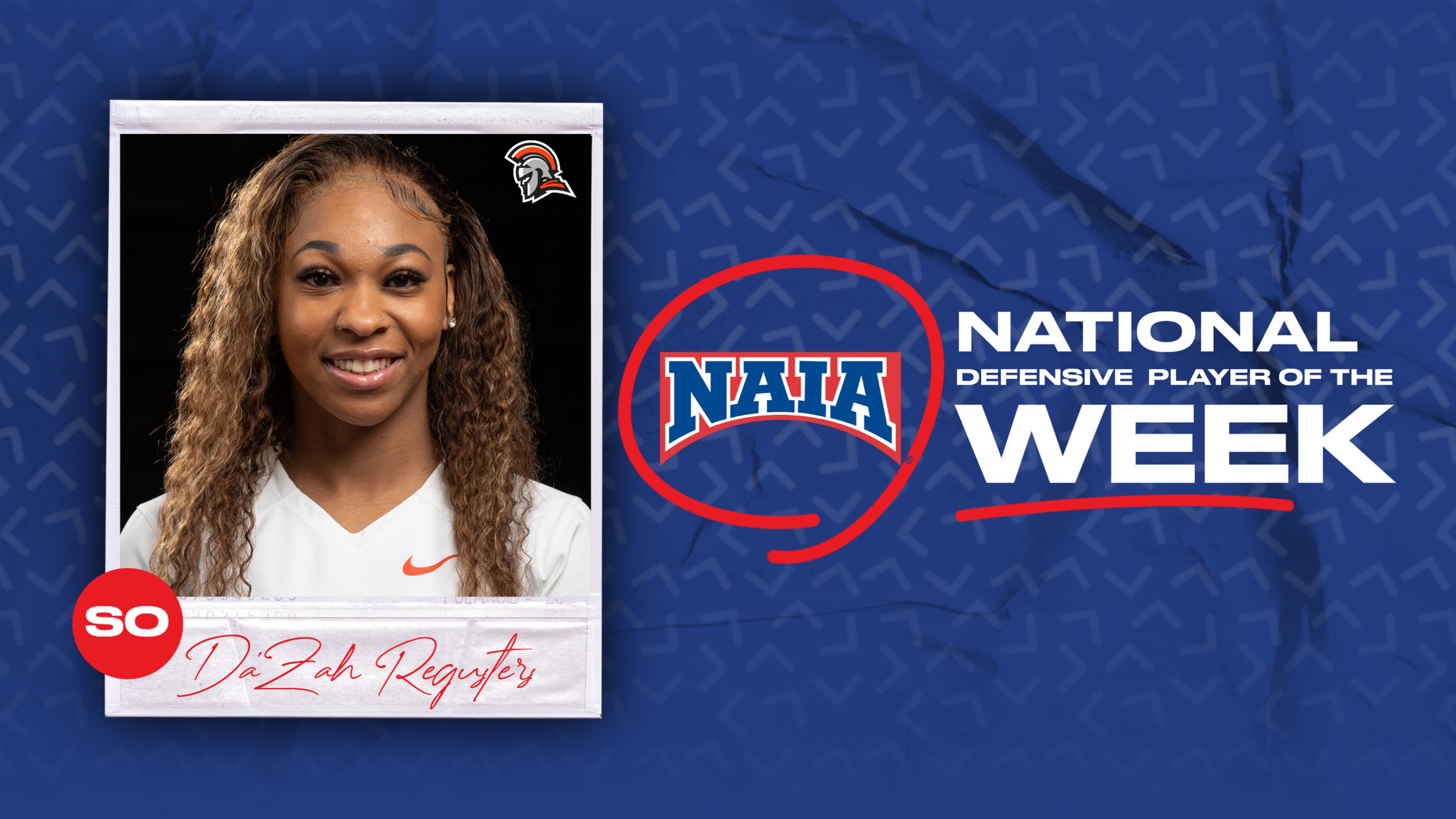 Indiana Tech's Da'Zah Regusters Named National Defense Player of the Week